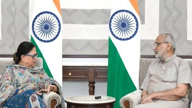 India News | Former Rajasthan CM Vasundhara Raje Pays Courtesy Visit to New VP CP Radhakrishnan