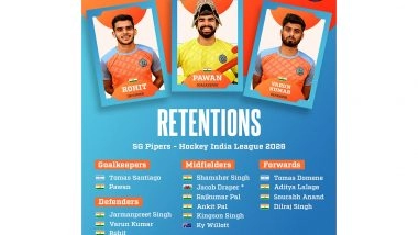 Sports News | Delhi SG Pipers Announce Retained Players Ahead of Hockey India League Season 2 Auctions