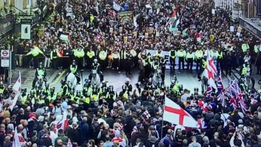 World News | 9 Held as London Erupts in Immigration, Counter Immigration Rallies