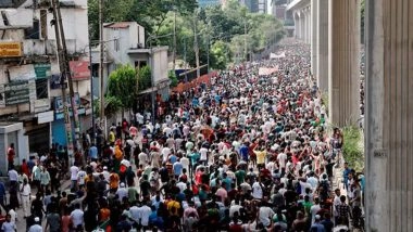 World News | Demonstrators Throw Eggs on Bangladesh Interim Govt Adviser's Car in London
