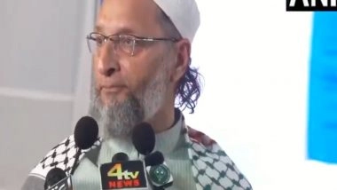 India News | AIMIM Chief Owaisi Lashes out at BJP over Change in NCERT Syllabus, Says Muslims Not Responsible for Partition