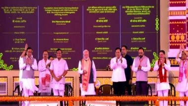 India News | PM Modi Lays Foundation for Medical College, Ring Road, Other Development Projects in Assam's Darrang