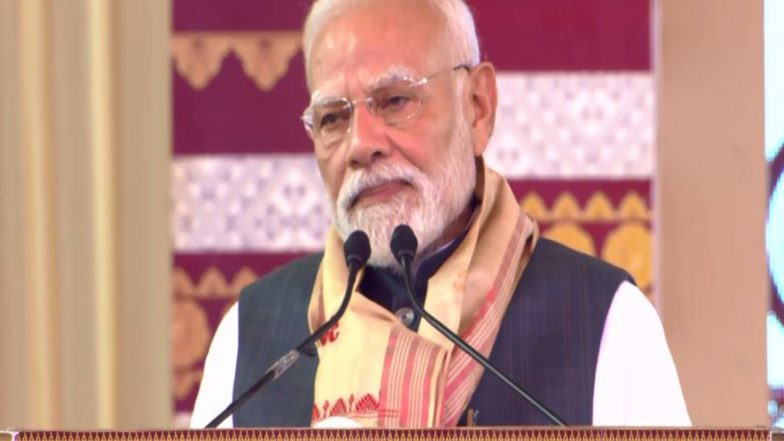 India News | Assam: PM Modi Unveils Health, Infra Projects Worth Rs 6,300 Crore in Darrang District