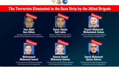 World News | Israel Eliminates over 20 Hamas Terrorists in August