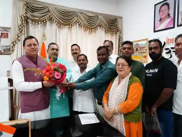 India News | Uttarakhand: MLAs Pay Courtesy Visit to CM Dhami, Apprise Him of Local Issues of Respective Constituencies