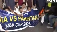 India News | Delhi: AAP's Workers Protest Against Ind-Pak Asia Cup Match at Connaught Place