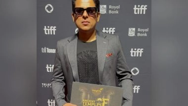 Business News | TIFF 50-Year Celebration: Kaifi Bharti Marks a Milestone with Ancient Temple of Bharat