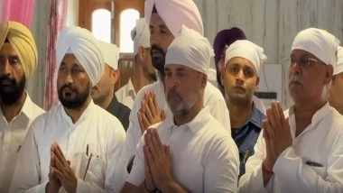 India News | Congress MP Rahul Gandhi Visits Baba Budha Ji Samadh Astan Gurudwara