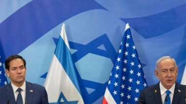 World News | US Secretary of State Marco Rubio, Israeli PM Netanyahu Hold Talks Amid Gaza Crisis