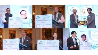 Business News | The GEEF Hosts Global WaterTech Summit & Awards 2025 in ITC Maurya, New Delhi, India