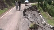 India News | J-K: Landslide, Heavy Rains Severely Damage Kotranka-Khawas Road in Rajouri