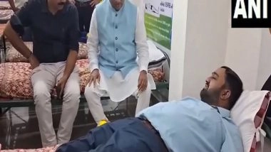 India News | Gujarat Health Minister Inaugurates Blood Donation Camp in Gandhinagar Ahead of PM Modi's Birthday