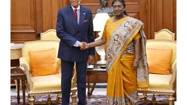 World News | President Murmu Meets Mauritius PM Ramgoolam, Expresses Confidence in Further Strengthening Bilateral Ties