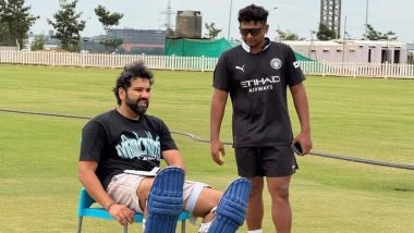 Sports News | Bonding with the Next Generation: Rohit Sharma Practices with Mumbai Youngsters Mhatre, Sarfaraz