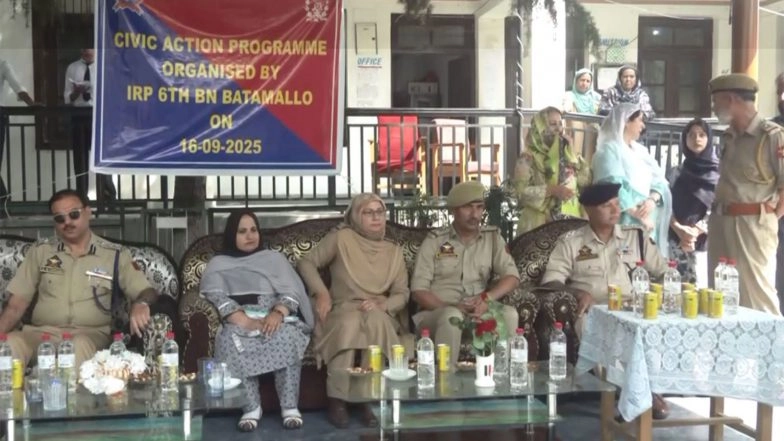 India News | J-K Police IRP 6th Battalion Donates School Bags and Accessories to Students in Srinagar