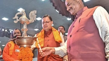 India News | Lok Sabha Speaker Om Birla, Uttarakhand CM Dhami Participate in Indian AI Summit at Haridwar