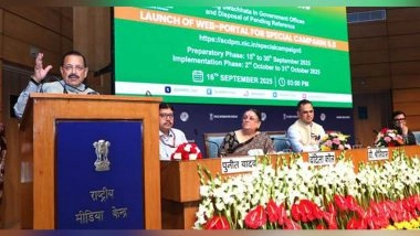 India News | Union Minister Jitendra Singh Launches Web Portal for Special Campaign 5.0 to Improve Swachhata in Government Offices