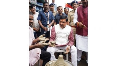 India News | MP CM Mohan Yadav Inaugurates 'Swadeshi Mela' in Bhopal, Crafts Shivling from Clay