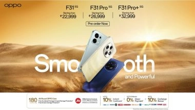 Business News | OPPO India Launches F31 5G Series: The Best Smartphone for Durability with Smooth and Powerful Performance