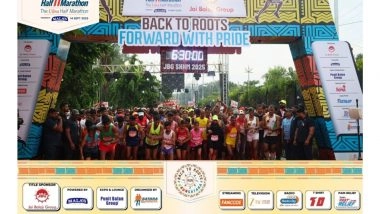 Business News | JBG Satara Hill Half Marathon 2025: A Rain-Soaked Yet Record-Breaking Celebration of Running