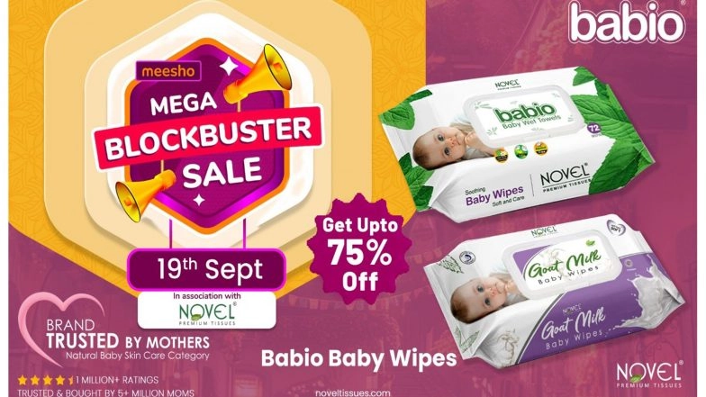 Business News | Novel Babio Baby Products Bring Gentle Care and Unbeatable Discounts to Meesho MEGA BLOCKBUSTER SALE