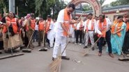 India News | Union Minister CR Patil Joins Cleanliness Drive in Surat on PM Modi's Birthday