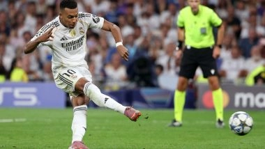 Sports News | Champions League: Mbappe Brace Powers Real Madrid to 2-1 Against Marseille