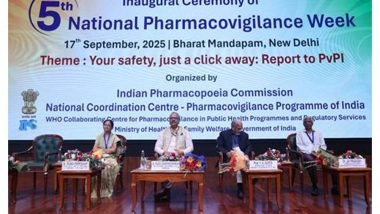 India News | Indian Pharmacopoeia Commission Inaugurates 5th National Pharmacovigilance Week with Focus on Patient Safety, ADR Reporting