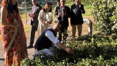 World News | MoS Margherita Plants Sapling in Australia Under 'Ek Ped Maa Ke Naam' Initiative