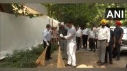 India News | Union Minister Kiren Rijiju Participates in Cleanliness Drive on Occasion of PM Modi's Birthday