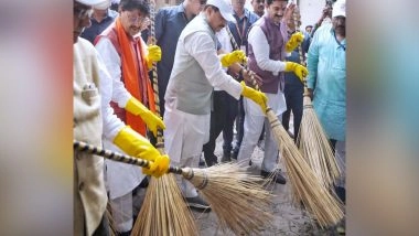 India News | MP CM Yadav Launches Cleanliness Drive Under Seva Pakhwada on PM Modi's 75th Birthday in Indore