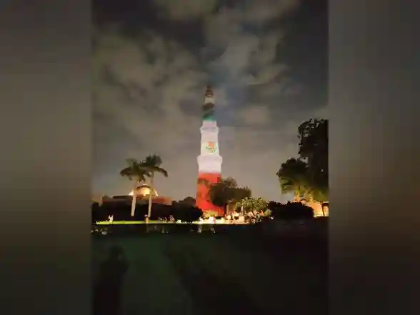 World News | 75th Anniversary of India-Mexico Ties: Qutub Minar Lit Up with Vertically Striped Green-white-red Flag