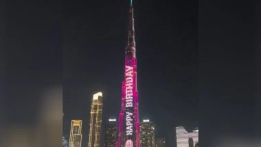 World News | Dubai's Burj Khalifa Lights Up to Celebrate PM Modi's 75th Birthday