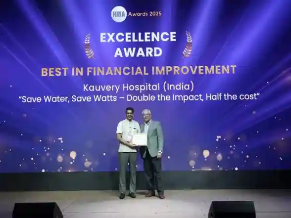 Business News | Kauvery Hospital Honoured with the Prestigious HMA 2025 Excellence Award