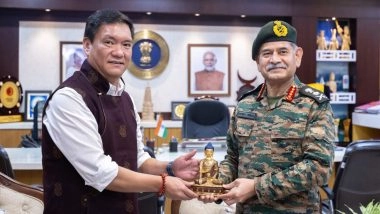 India News | Army Chief Gen Upendra Dwivedi Calls on Arunachal Pradesh CM Pema Khandu