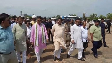 India News | Tripura CM Manik Saha Inspects Mata Tripurasundari Temple Ahead of PM Modi's Upcoming Visit