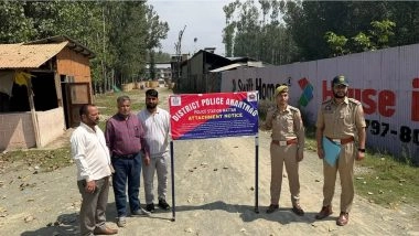 India News | J-K: Anantnag Police Attaches Immovable Property Under Narco-Terror Case