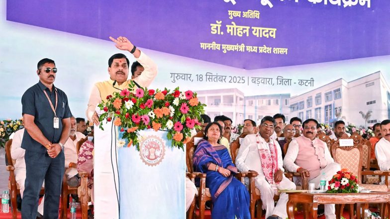 India News | MP: CM Yadav Inaugurates, Lays Foundation Stones of Various Projects Worth Rs 233 Crore in Katni