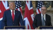 World News | Trump Disagrees with Starmer on UK's Plans to Recognise Palestine