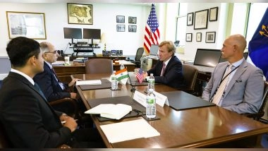 World News | Indian Envoy Kwatra, Pentagon's Colby Review Bilateral Defence Cooperation