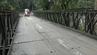India News | Public Works Department Constructs Bailey Bridge to Replace a Damaged Bridge on the Dehradun-Mussoorie Highway
