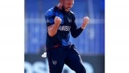 Sports News | Namibia's Jan Frylinck Hits Third-fastest T20I Fifty in Win over Zimbabwe