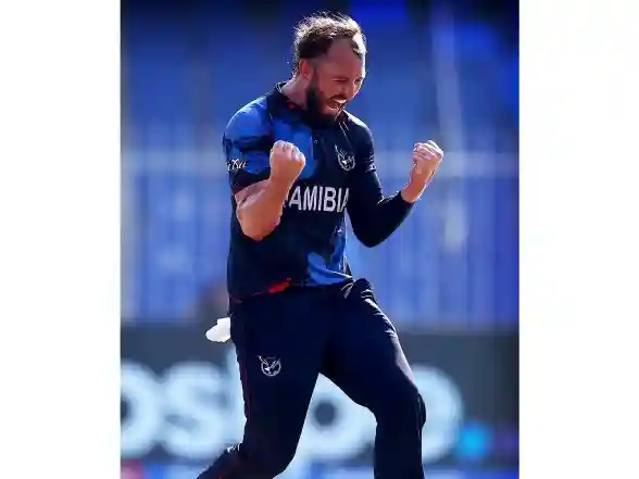 Sports News | Namibia's Jan Frylinck Hits Third-fastest T20I Fifty in Win over Zimbabwe