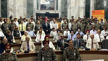 India News | 'India Hasn't Been Fortunate with Neighbours, but Shaped Its Own Destiny': Rajnath Singh Lauds Op Sindoor, Salutes 1965 War Veterans