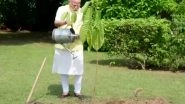 World News | PM Modi Plants Kadamb Sapling Gifted by King Charles on His Birthday