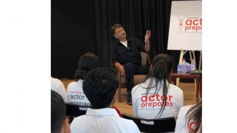 Entertainment News | Rajesh Tailang Engages with Students at Anupam Kher's Acting Institute 'Actor Prepares'