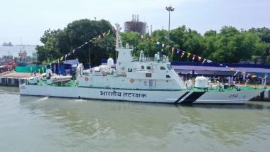 India News | India Coast Guard Ship Adamya Commissioned at Paradip Port
