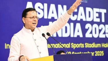 India News | Uttarakhand CM Dhami Inaugurates Asian Cadet Cup India-2025 in Haldwani, Says Youth's Interest in Fencing Has Grown Rapidly