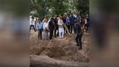 India News | Shivraj Singh Chouhan Assesses Flood Damage in Jammu; Announces Relief Measures for Farmers, Workers