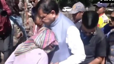 India News | Uttarakhand CM Dhami Meets Chamoli Cloudburst Victims, Assures Full Support